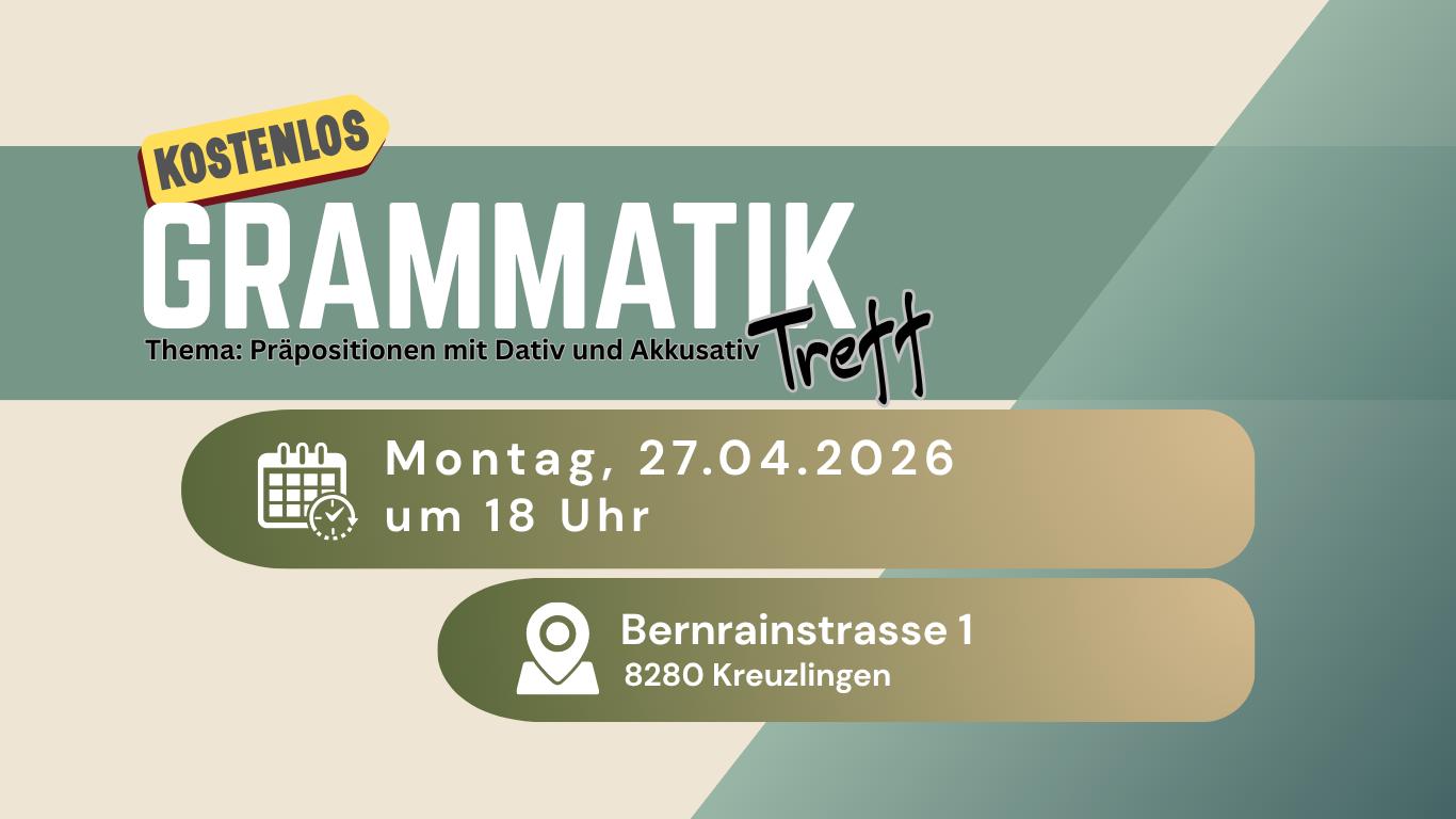 Grammatik-Treff bei Deutschkurse Kreuzlingen